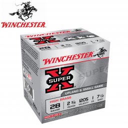 Winchester Super-X High Brass 28 Gauge 2-3/4" 1oz. #7.5 Shot, 25 Round Box