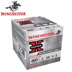 Winchester Super-X High Brass .410 Gauge 3" #6 Shot, 25 Round Box