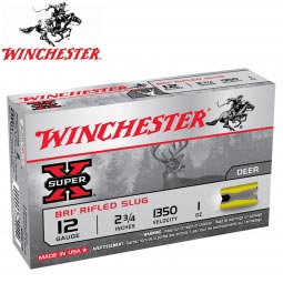 Winchester Super-X 12 Gauge 2-3/4" 1oz. Sabot Slug, 5 Round Box