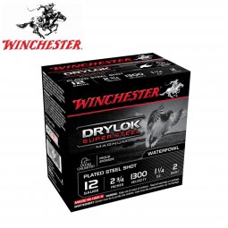 Winchester Drylok Super Steel 12 Gauge 2-3/4" #2 Shot, 25 Round Box