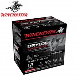 Winchester Drylok Super Steel 12 Gauge 3" 1-3/8oz. #2 Shot, 25 Round Box