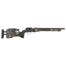 CZ 457 VARMINT 22LR 16" BLUE, THREADED BBL. MANNERS CAMO STK