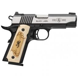 BROWNING 1911-380 BLACK LABEL, 380ACP 3.58"FS 10RD MAPLE