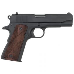 TISAS 1911 TANK COMMANDR 45ACP, 4.25" BBL WOOD GRIP 7RD BLACK