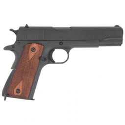 TISAS 1911A1 US ARMY 9MM, 5" BBL 7RD WOOD GRIP/BLACK