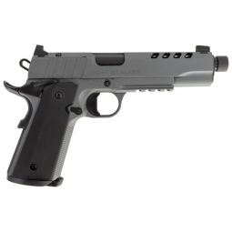 TISAS 1911 NIGHT STALKER 9MM, 5" THREADED BBL 9RD BLACK/GREY