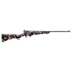 SAVAGE RASCAL YOUTH SINGLESHOT, 22LR ACCU TRIG RED/WHITE/BLUE