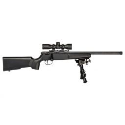 SAVAGE RASCAL XP TARGET SINGLE, SHOT 22LR 4X32 BIPOD PREC STK