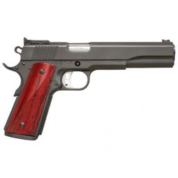 FUSION 1911 LONG SLIDE 45ACP, 6" 8RND BLUED/RED COCOBOLLO