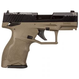 TAURUS TX-22 COMPACT 22LR 3.5", ADJ. 10-SHOT  OD GREEN POLYMER