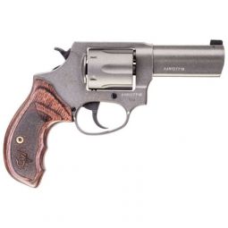 TAURUS 856 38SPL 3" NGT SGT, TUNGSTEN CERAKOTE WOOD GRIP