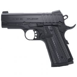 GIRSAN MC1911 INFLUENCER 9MM, OFFICER ADJ SIGHT 7RD BLACK