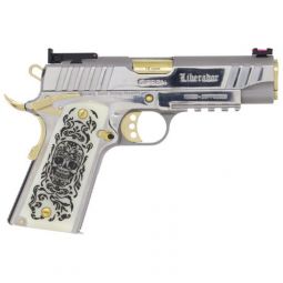 GIRSAN MC1911 LIBERADORE 10MM, COMMANDER SS/GOLD ENGRAVED 8RD