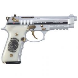 GIRSAN REGARD LIBERADORE II, 9MM GOLD/CHROME ENGR.18-SHOT