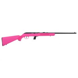 SAVAGE 64F 22LR 21" BBL, BLUED/PINK SYNTHETIC