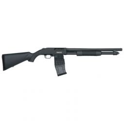 MOSSBERG 590M MAG-FED 12GA, 18.5" 10RD 2.75" BLUED/SYN