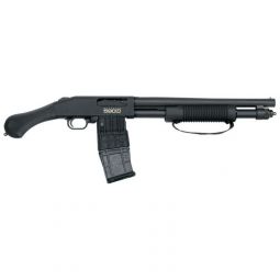 MOSSBERG 590M SHOCKWAVE 12GA, 15" 10RD 2.75" BLUED/SYN