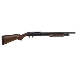 MOSSBERG 500 RETROGRADE 12GA, 3" 18.5" 6RD BLUED/WALNUT