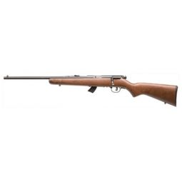 SAVAGE MARK II-GLY YOUTH 22LR, LH ACCU TRIG BLUED/HARDWOOD