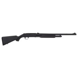 MOSSBERG 500 12GA 3" 24", RIFLED BARREL MATTE SYNTHETIC