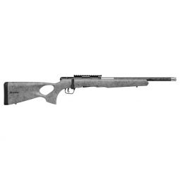 SAVAGE B22 22LR TIMBERLITE, THUMBHOLE 18" CF 10RD GRY WOOD