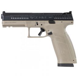 CZ P-10 F 9MM FS 19-SHOT FDE, FRAME REVERSIBLE MAG CATCH