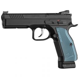 CZ SHADOW 2 OR 9MM FS 19-SHOT, BLACK NITRIDE BLUE GRIP