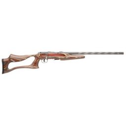 SAVAGE 93-BSEV 22WMR 21" HB, FLUTED ACU-TGR SS/BRN LAM EVO