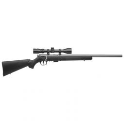 SAVAGE 93-FVSSXP 22WMR 21" HB, W/3-9X40 ACCU TGR SS/BLACK SYN