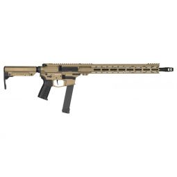 CMMG RIFLE RESOLUTE MKGS 9MM, 16.1" 32RD COYOTE TAN