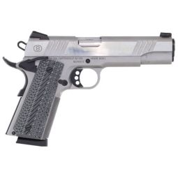 BERSA B1911 45ACP POLISHED SS, 5" BBL VZ GRIP W/ SIGHTS 8RD