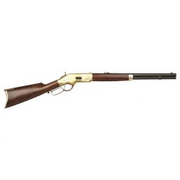 CIMARRON 1866 YELLOWBOY 44SP, 20" OCTAGON BRASS/BLUED WALNUT