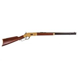 CIMARRON 1866 YELLOWBOY 45LC, 24" OCTAGON BRASS/BLUED WALNUT