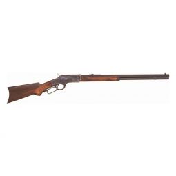 CIMARRON 1873 DELUXE 44/40 WIN, 24" OCTAGON CC/BLUED PG WALNUT