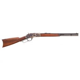 CIMARRON 1873 SHORT RIFLE, 45LC 20" OCTAGON CC/BLUED WAL