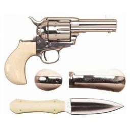 Cimarron Doc Holliday Combo, .45LC 3.5" Barrel Thunderer w/Dagger & Shoulder Rig