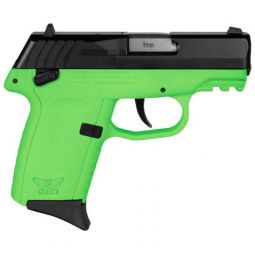 SCCY CPX1-CB PISTOL GEN 3 9MM, 10RD BLACK/LIME W/SAFETY