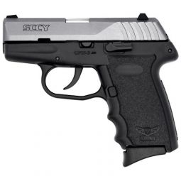 SCCY CPX3-CB PISTOL DAO 380ACP, 10RD STAINLESS/BLK W/O SAFETY