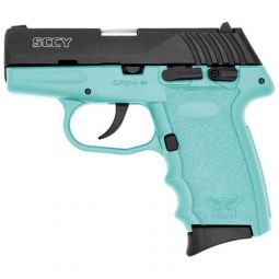 SCCY CPX4-CB PISTOL DAO 380ACP, 10RD BLACK/SCCY BLUE W/SAFETY