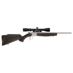 CVA SCOUT TD COMPACT 243 WIN, 20" 1.5-5X32 SS/BLACK SYN