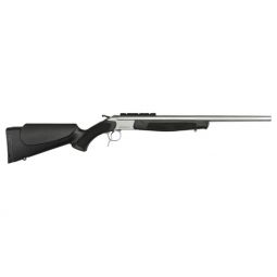 CVA SCOUT TD COMPACT 243 WIN, 20" TB W/RAIL S/S BLACK SYN