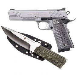 DESERT EAGLE 1911 GOVERNMENT, 45ACP 5" FS SS WOOD W/KNIFE