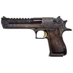 DESERT EAGLE MARK XIX 50AE, 6" CASE HARDENED WALNUT GRIP