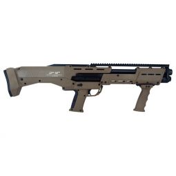 DP-12 12 GA DOUBLE BARREL PUMP, SHOTGUN 16 RDS FLAT DARK EARTH