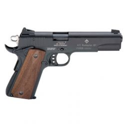 GERMAN SPORT 1911 22LR, 5" BLACK/FAUX WOOD GRIPS 10RD