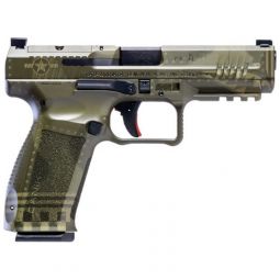 CANIK METE SFT 9MM 4.5" BBL, OR FS GREEN BOMBER PATTERN