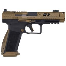 CANIK TTI COMBAT 9MM 4.6" BBL, OR FS 2-10RD MAGS BLACK