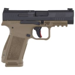 CANIK METE MC9LS 9MM 3.68" BBL, OR FS BLACK SLIDE/FDE FRAME