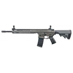 LWRC IC-SPR BILLET 5.56 NATO, 16" 30RD GREY W/ BLACK STOCK