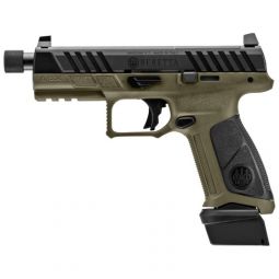 BERETTA APX A1 FS 9MM 4.8" OR, 21-SHOT OD GRN/BLK POLY THRD